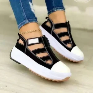 Moonfootprint Creative Cutout Platform Sneakers