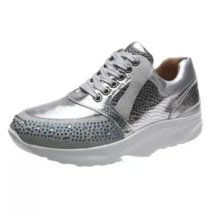 Moonfootprint Women Fashion Rhinestones Sneakers