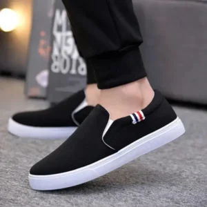 Moonfootprint Men Casual Breathable Flat Canvas Shoes