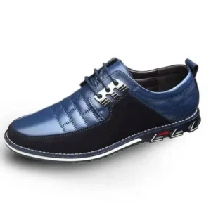 Moonfootprint Men Casual Check Pu Shoes