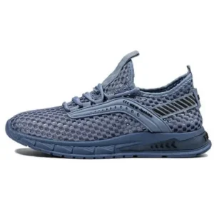 Moonfootprint Men Casual Breathable Hollow Mesh Soft Sole Sports Shoes