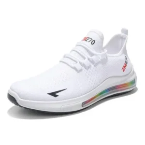 Moonfootprint Men'S Casual Rainbow Bottom Air Cushion Running Sneakers