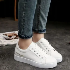 Moonfootprint Summer Women Fashion Casual Solid Color Thick-Soled Canvas Sneakers