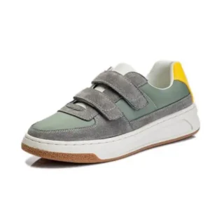 Moonfootprint Women Casual Colorblock Platform Velcro Sneakers